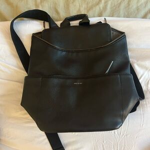 Matt & Nat “Brave” Black Vegan Leather Backpack